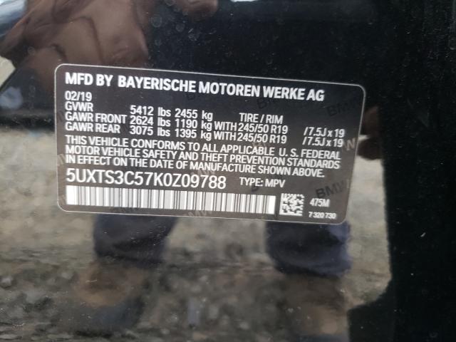 Photo 9 VIN: 5UXTS3C57K0Z09788 - BMW X3 