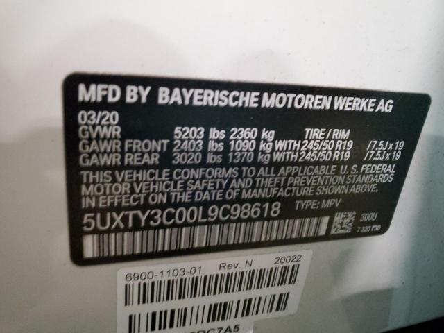 Photo 12 VIN: 5UXTY3C00L9C98618 - BMW X3 