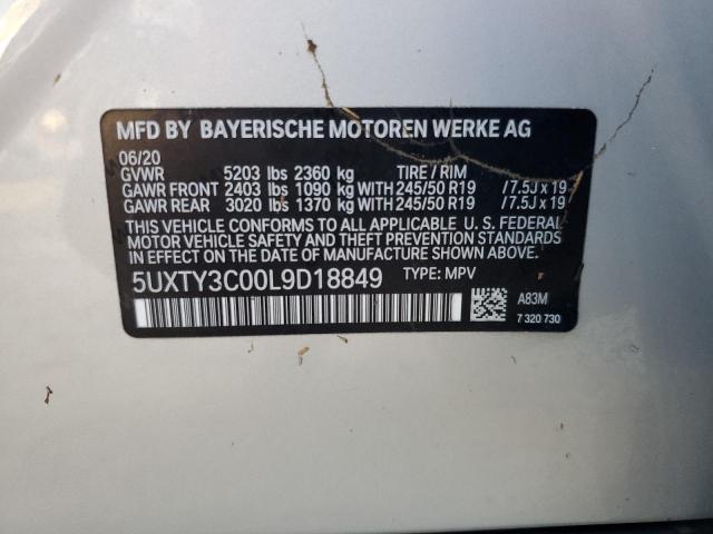 Photo 13 VIN: 5UXTY3C00L9D18849 - BMW X3 SDRIVE3 