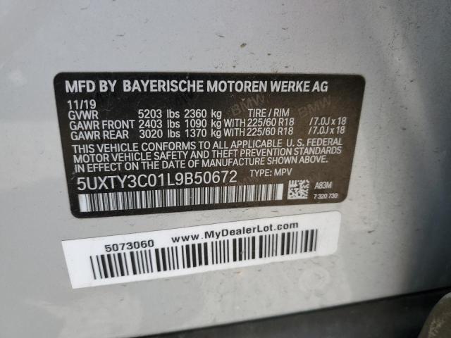 Photo 13 VIN: 5UXTY3C01L9B50672 - BMW X3 