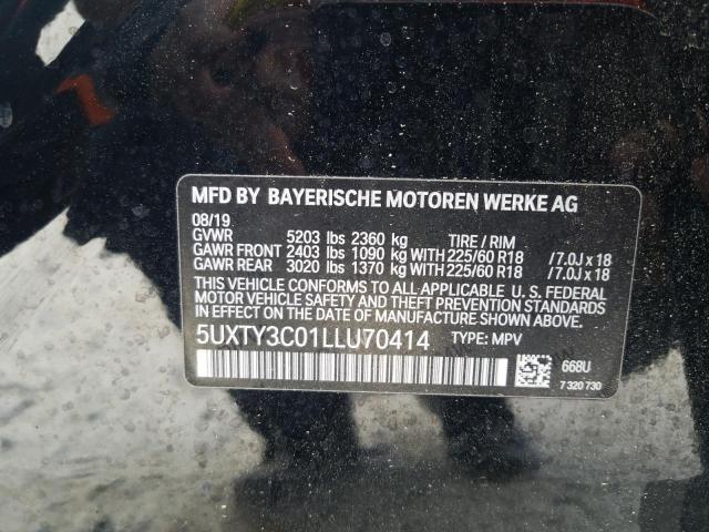 Photo 9 VIN: 5UXTY3C01LLU70414 - BMW X3 SDRIVE3 