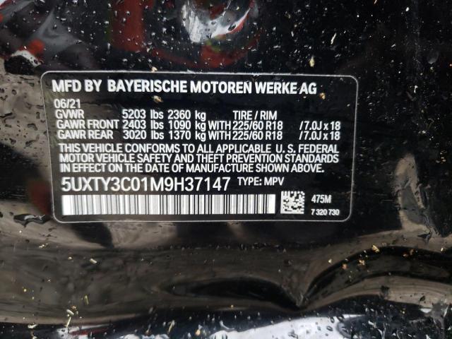 Photo 13 VIN: 5UXTY3C01M9H37147 - BMW X3 SDRIVE3 