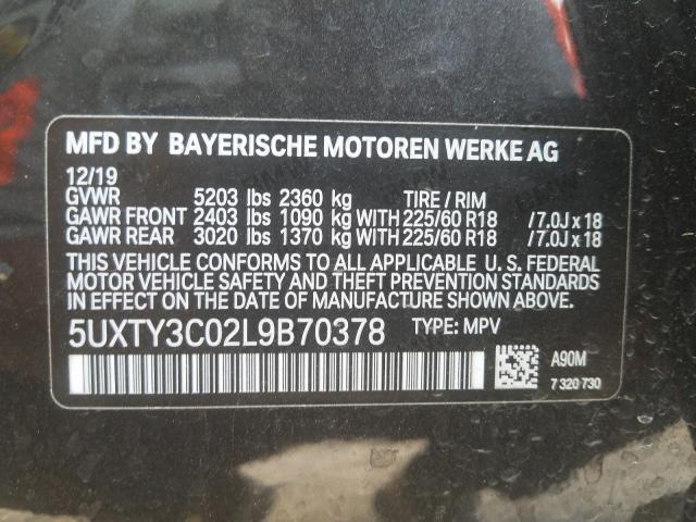 Photo 9 VIN: 5UXTY3C02L9B70378 - BMW X3 SDRIVE3 