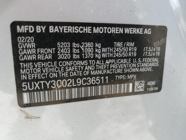 Photo 12 VIN: 5UXTY3C02L9C36511 - BMW X3 