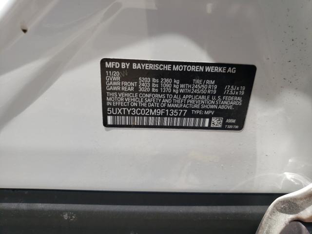 Photo 9 VIN: 5UXTY3C02M9F13577 - BMW X3 SDRIVE3 