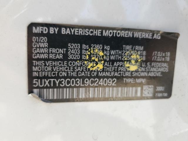 Photo 13 VIN: 5UXTY3C03L9C24092 - BMW X3 SDRIVE3 