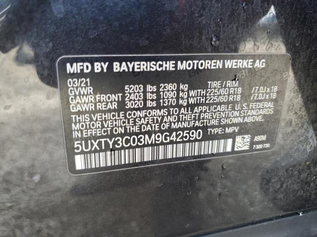 Photo 12 VIN: 5UXTY3C03M9G42590 - BMW X3 SDRIVE3 