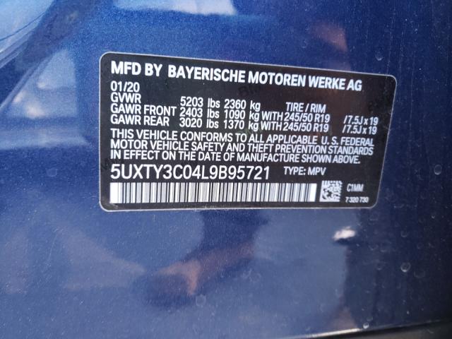 Photo 9 VIN: 5UXTY3C04L9B95721 - BMW X3 SDRIVE3 