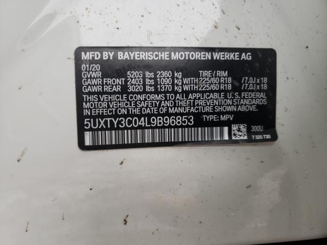 Photo 9 VIN: 5UXTY3C04L9B96853 - BMW X3 