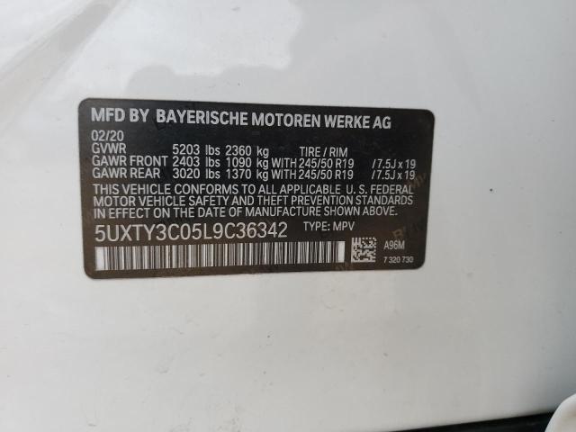 Photo 12 VIN: 5UXTY3C05L9C36342 - BMW X3 SDRIVE3 