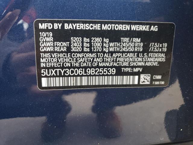 Photo 11 VIN: 5UXTY3C06L9B25539 - BMW X3 SDRIVE3 