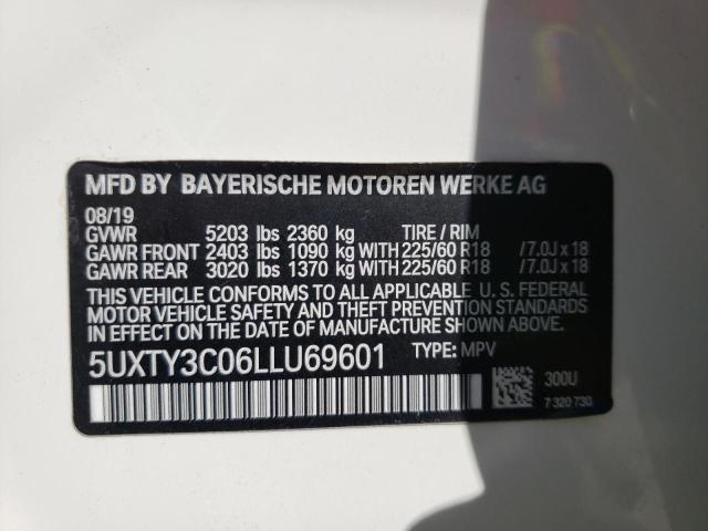 Photo 9 VIN: 5UXTY3C06LLU69601 - BMW X3 SDRIVE3 