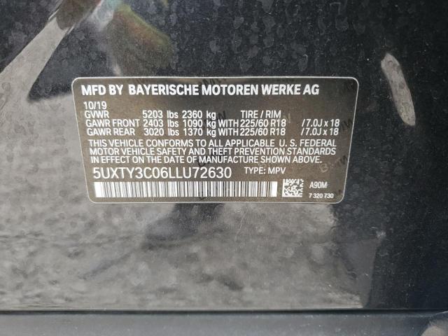 Photo 12 VIN: 5UXTY3C06LLU72630 - BMW X3 SDRIVE3 