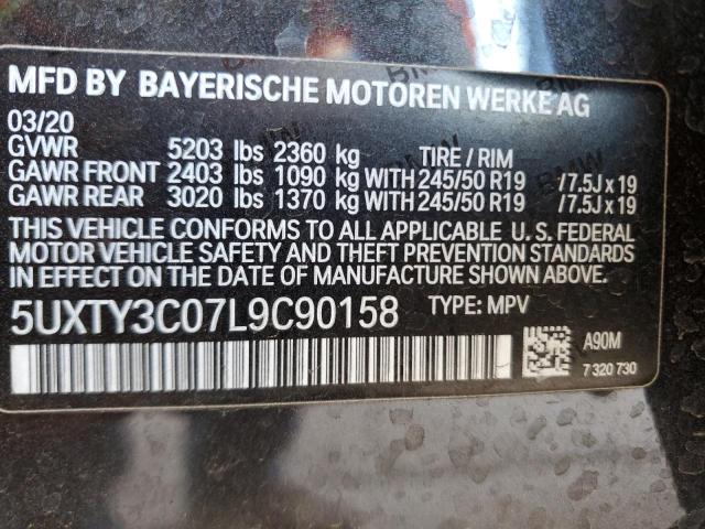 Photo 11 VIN: 5UXTY3C07L9C90158 - BMW X3 SDRIVE3 