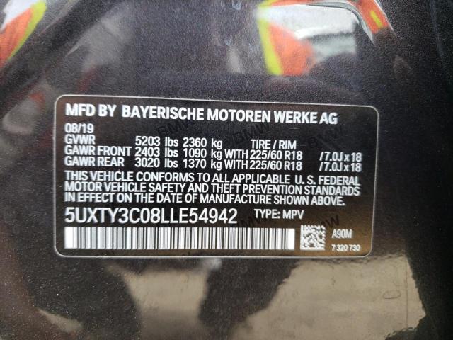 Photo 12 VIN: 5UXTY3C08LLE54942 - BMW X3 