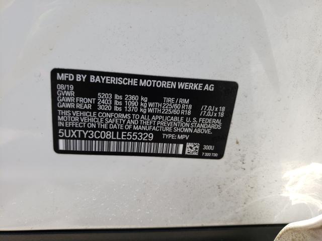 Photo 9 VIN: 5UXTY3C08LLE55329 - BMW X3 SDRIVE3 