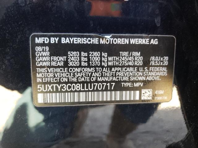 Photo 9 VIN: 5UXTY3C08LLU70717 - BMW X3 SDRIVE3 