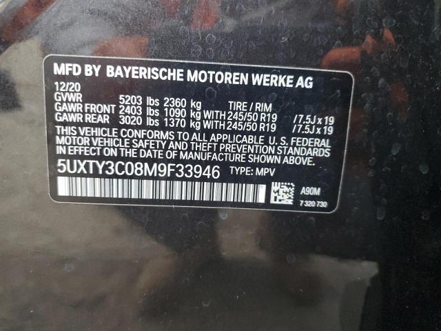 Photo 12 VIN: 5UXTY3C08M9F33946 - BMW X3 SDRIVE3 