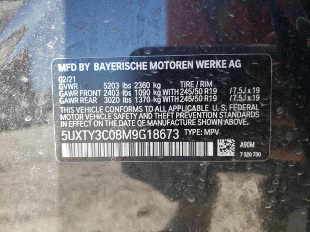 Photo 9 VIN: 5UXTY3C08M9G18673 - BMW X3 SDRIVE3 