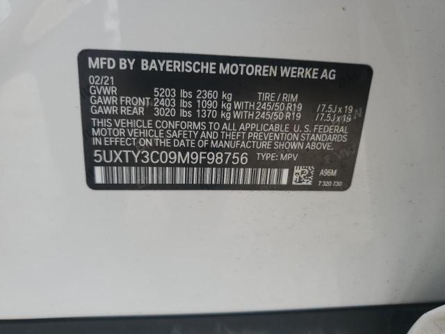 Photo 13 VIN: 5UXTY3C09M9F98756 - BMW X3 SDRIVE3 