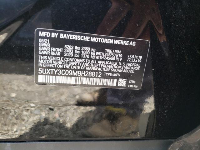 Photo 9 VIN: 5UXTY3C09M9H28812 - BMW X3 SDRIVE3 