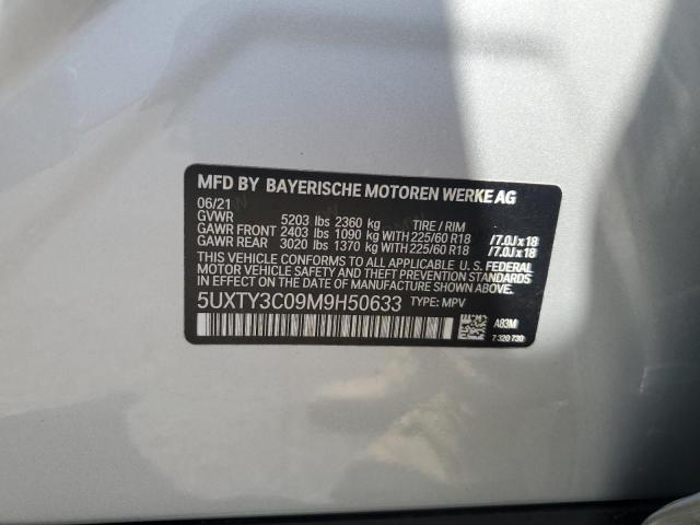 Photo 11 VIN: 5UXTY3C09M9H50633 - BMW X3 SDRIVE3 