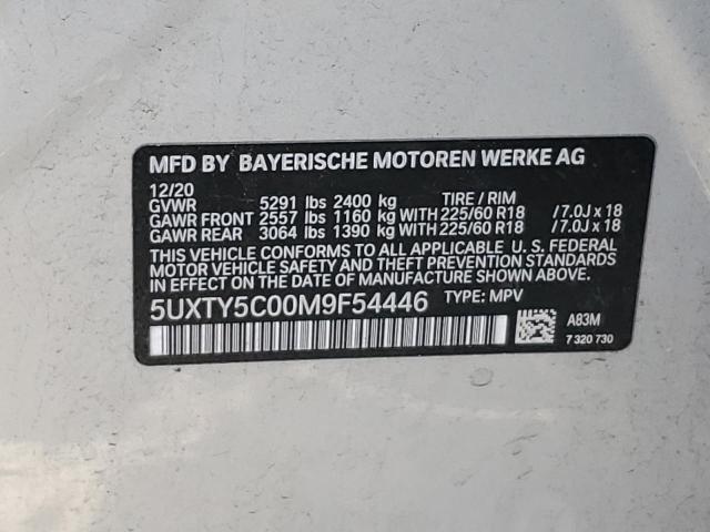 Photo 12 VIN: 5UXTY5C00M9F54446 - BMW X3 XDRIVE3 