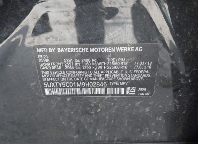 Photo 8 VIN: 5UXTY5C01M9H02846 - BMW X3 