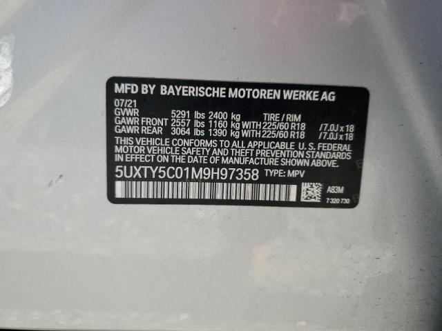 Photo 9 VIN: 5UXTY5C01M9H97358 - BMW X3 XDRIVE3 