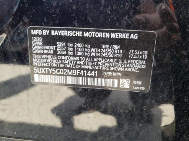 Photo 9 VIN: 5UXTY5C02M9F41441 - BMW X3 XDRIVE3 