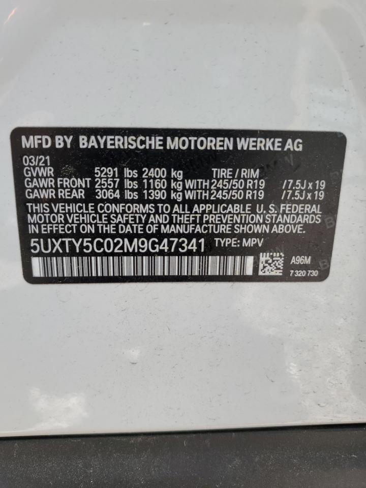 Photo 12 VIN: 5UXTY5C02M9G47341 - BMW X3 