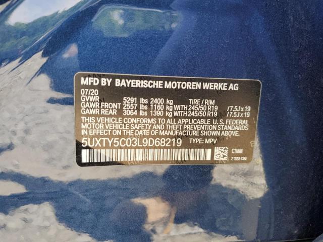 Photo 12 VIN: 5UXTY5C03L9D68219 - BMW X3 