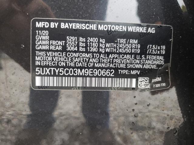 Photo 9 VIN: 5UXTY5C03M9E90662 - BMW X3 