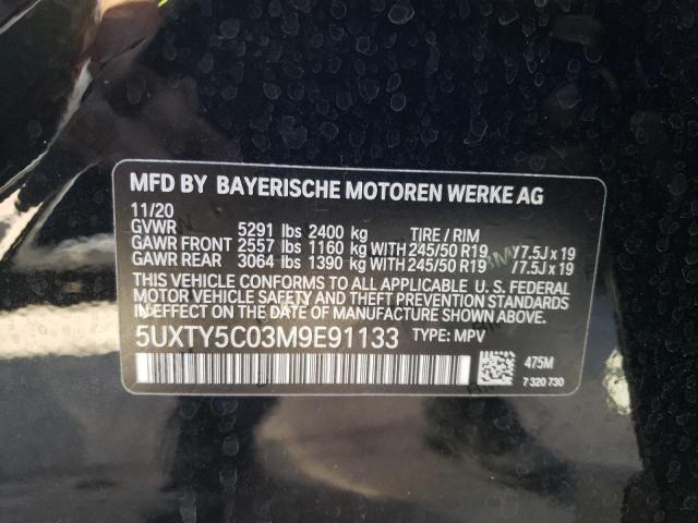 Photo 9 VIN: 5UXTY5C03M9E91133 - BMW X3 XDRIVE3 