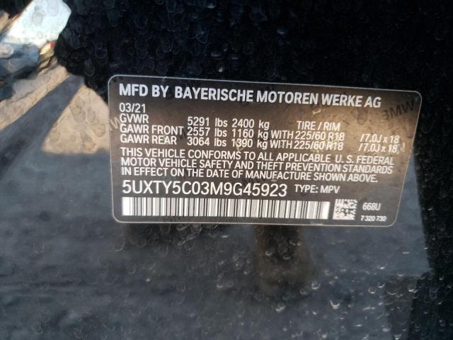 Photo 9 VIN: 5UXTY5C03M9G45923 - BMW X3 XDRIVE3 