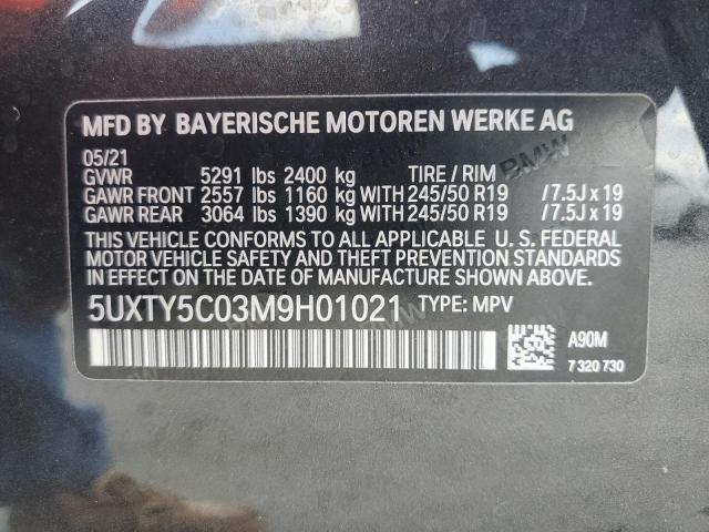 Photo 12 VIN: 5UXTY5C03M9H01021 - BMW X3 