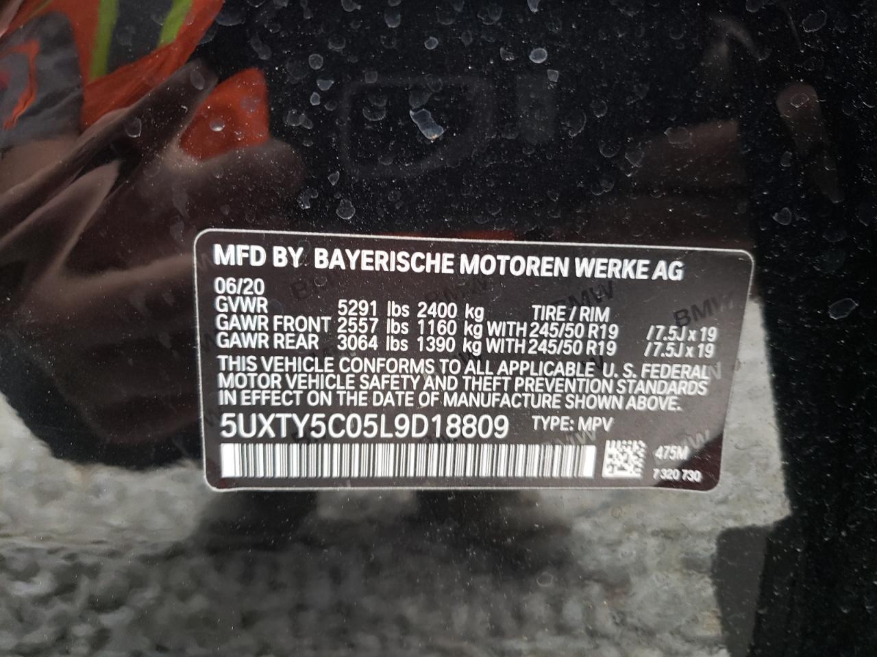 Photo 13 VIN: 5UXTY5C05L9D18809 - BMW X3 