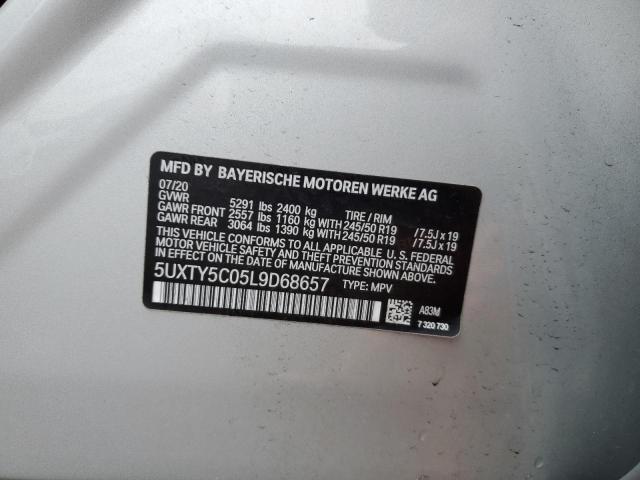 Photo 12 VIN: 5UXTY5C05L9D68657 - BMW X3 XDRIVE3 