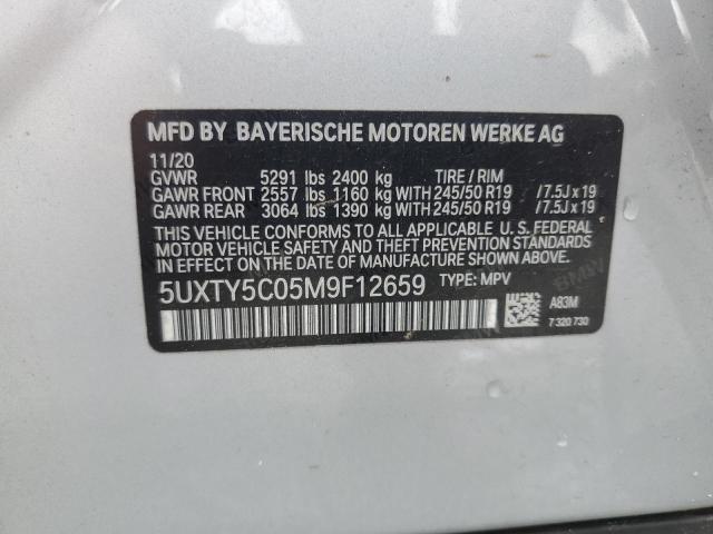 Photo 12 VIN: 5UXTY5C05M9F12659 - BMW X3 XDRIVE3 