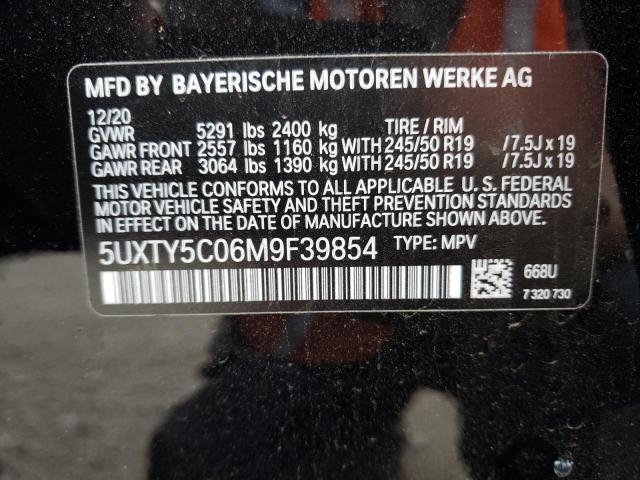 Photo 9 VIN: 5UXTY5C06M9F39854 - BMW X3 XDRIVE3 