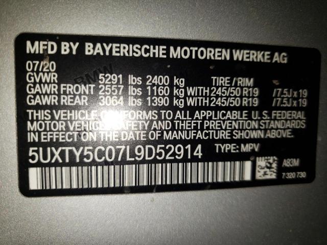 Photo 9 VIN: 5UXTY5C07L9D52914 - BMW X3 XDRIVE3 