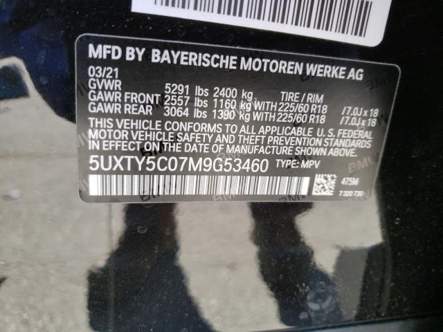 Photo 9 VIN: 5UXTY5C07M9G53460 - BMW X3 XDRIVE3 