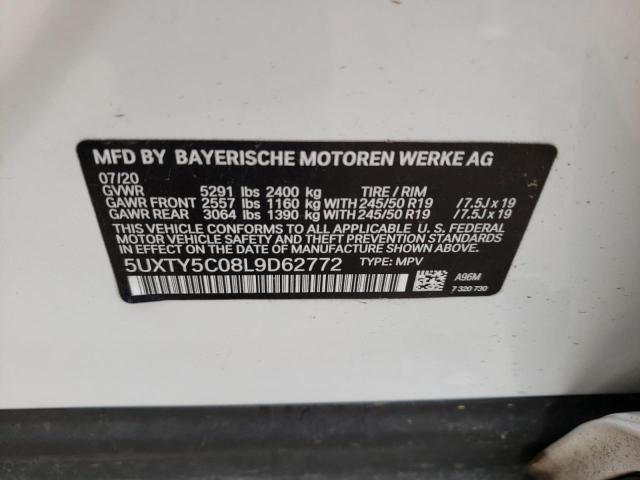 Photo 9 VIN: 5UXTY5C08L9D62772 - BMW X3 XDRIVE3 