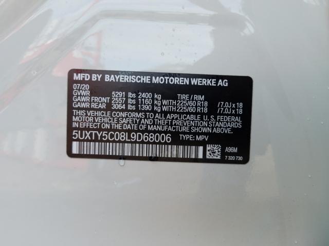 Photo 9 VIN: 5UXTY5C08L9D68006 - BMW X3 