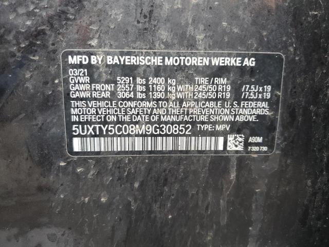 Photo 12 VIN: 5UXTY5C08M9G30852 - BMW X3 