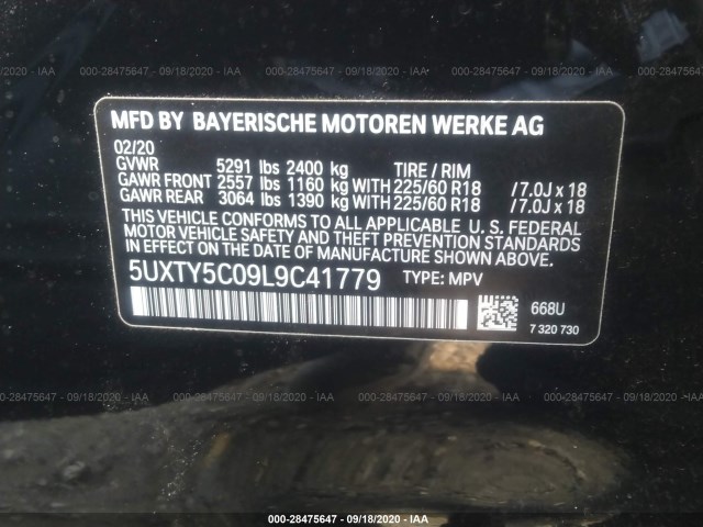 Photo 8 VIN: 5UXTY5C09L9C41779 - BMW X3 