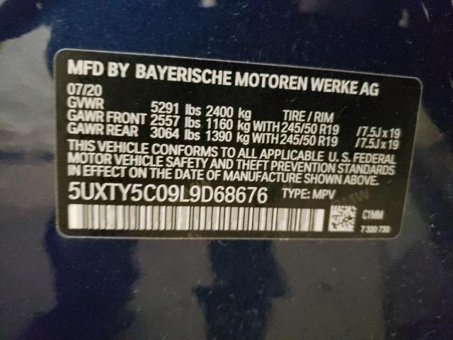 Photo 9 VIN: 5UXTY5C09L9D68676 - BMW X3 XDRIVE3 