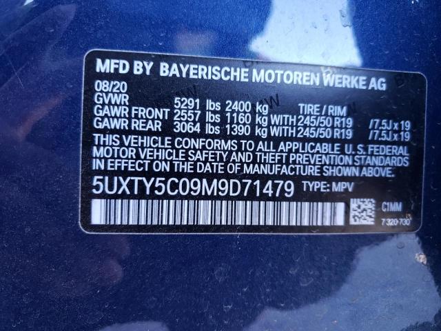 Photo 9 VIN: 5UXTY5C09M9D71479 - BMW X3 