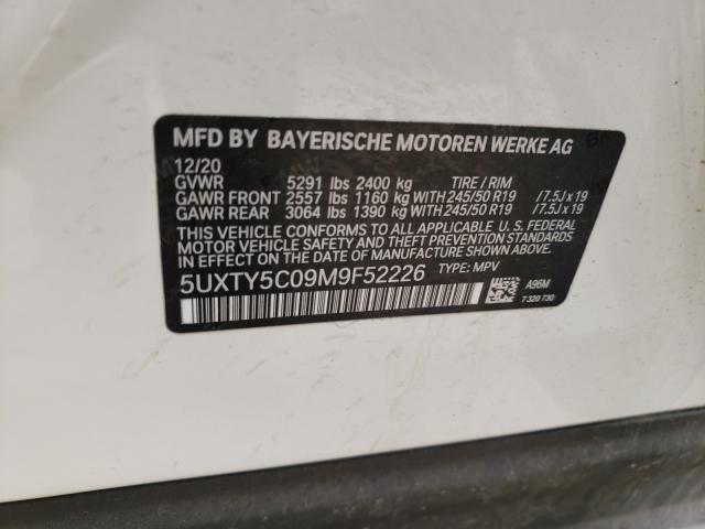 Photo 9 VIN: 5UXTY5C09M9F52226 - BMW X3 XDRIVE3 