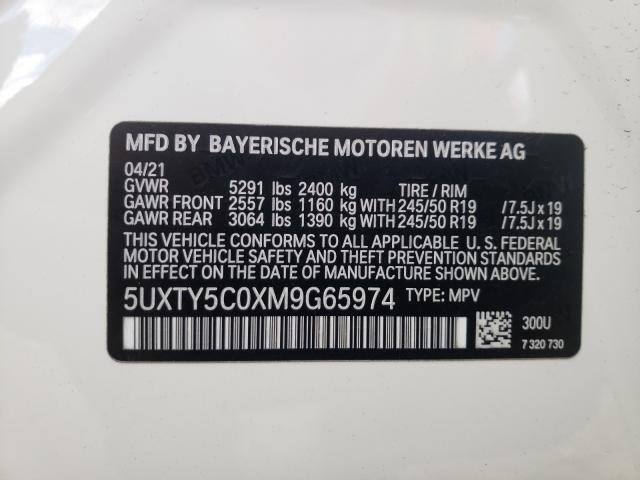 Photo 9 VIN: 5UXTY5C0XM9G65974 - BMW X3 